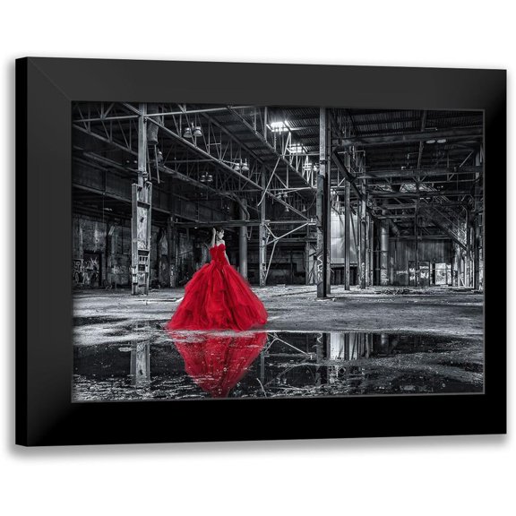 Lauren, Julian 14x11 Black Modern Framed Museum Art Print Titled - Unconventional Womenscape #8-The Factory