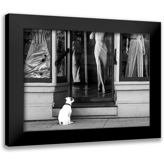 Lauren, Julian 14x11 Black Modern Framed Museum Art Print Titled - Waiting for Her