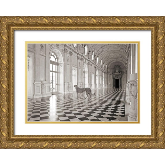 Lauren, Julian 14x11 Gold Ornate Wood Framed with Double Matting Museum Art Print Titled - Luxurious Wilderness I