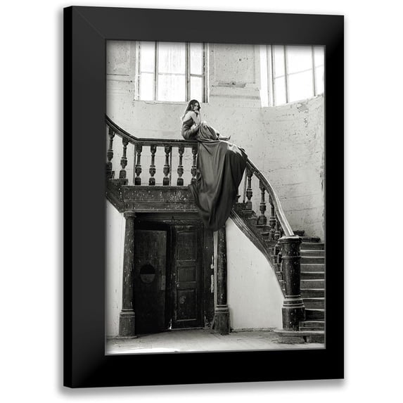 Lauren, Julian 18x24 Black Modern Framed Museum Art Print Titled - Unconventional Womenscape #6 (BW)