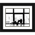 thumbnail image 1 of Lauren, Julian 24x19 Black Ornate Wood Framed with Double Matting Museum Art Print Titled - Up in the sky (Manhattan), 1 of 4