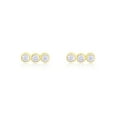 thumbnail image 1 of Lauren Klein Yellow Gold Tone BZ Bezel Bar Stick Studs, 1 of 1