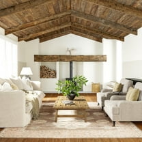 Rugs USA Fawn Medallion Wool and Cotton Area Rug, 7' 6" x 9' 6", Fawn Brown