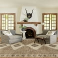 thumbnail image 1 of Rugs USA Fennel Diamond Machine Washable Area Rug, 5' 3" x 8', Fennel Light Brown, 1 of 7