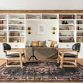 thumbnail image 1 of Rugs USA Wild Orchid Machine Washable Area Rug, 6' x 9', Wild Orchid Charcoal, 1 of 8