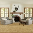 thumbnail image 1 of Rugs USA Willow Bordered Jute Area Rug, 5' x 8', Willow Natural, 1 of 6