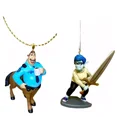 thumbnail image 1 of Lauren Lightfoot & Colt Bronco 2pc Ornament Onward Figure Pvc Mom Boyfriend New, 1 of 1