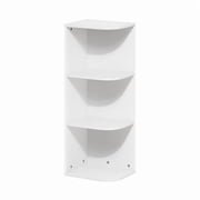 Lauren Ralph Lauren 3 Tier Contemporary Corner Bookcase, Wood White