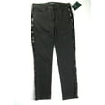 thumbnail image 1 of Lauren Ralph Lauren BLACK Women's Sequin Panel Straight Ankle Jeans US 14, 1 of 3