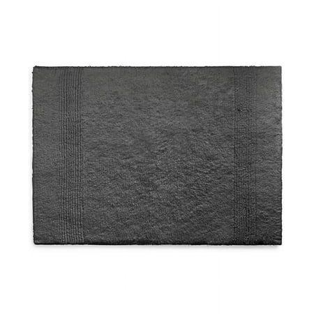 Lauren Ralph Lauren CHARCOAL Sanders Cotton Bath Rug, 21" X 34"
