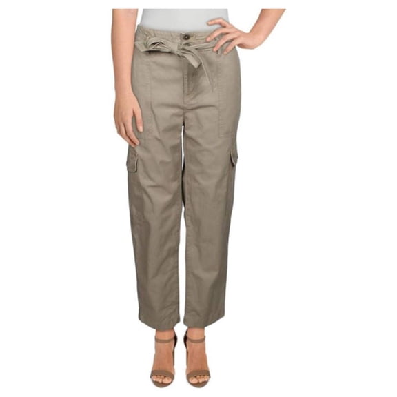 Lauren Ralph Lauren Cotton Twill Cargo Pant, Olive, 4