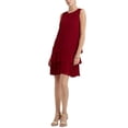 thumbnail image 1 of Lauren Ralph Lauren Crepe Shift Dress Romantic Garnet Wine Red Size 10 MSRP $125, 1 of 4