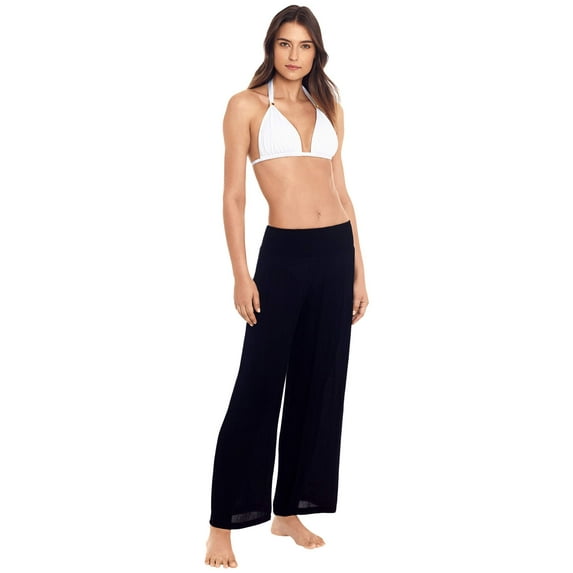 Lauren Ralph Lauren Crinkle Pants Black MD US 8-10