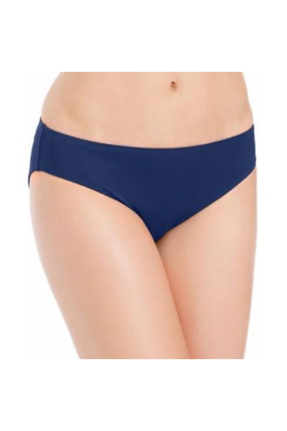 INDIGO Beach Club Solids Solid Hipster Swim Bottom, US 16