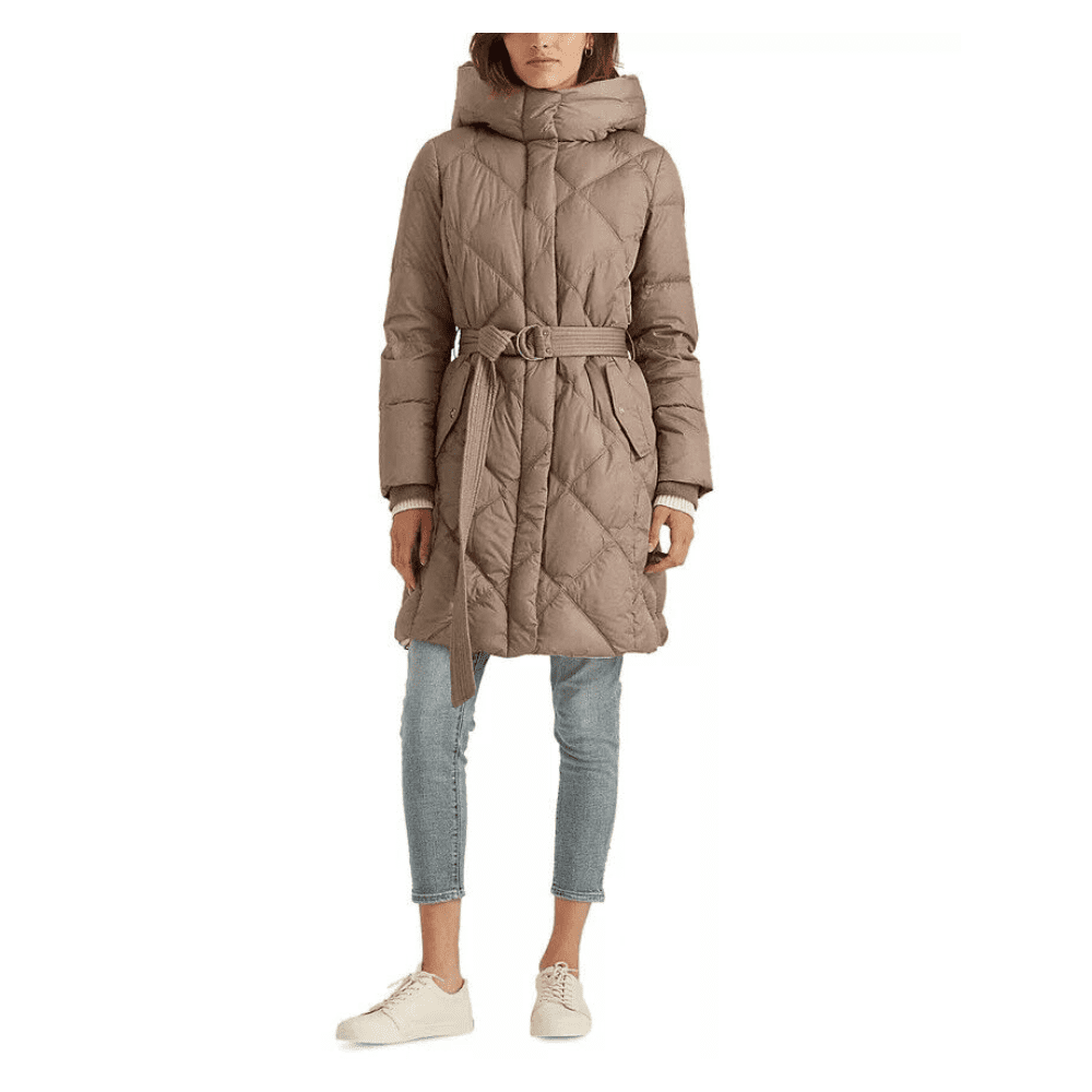 Lauren Ralph Lauren Jacket Women Small Petite Brown Down Coat OGK TAUPE XL Walmart