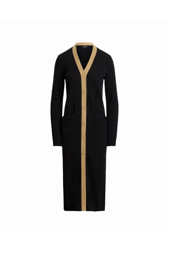 Long Sleeve Cardigan With Birch Tan Trim (Women's)