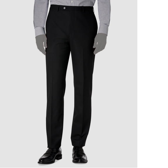 Lauren Ralph Lauren Men's Classic-Fit Flat-Front Dress Pants Black 36x32 B4HP