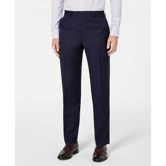Lauren Ralph Lauren Men's Classic-Fit Stretch Suit Pants Navy B4HP $190 (Regular,33,32 in)