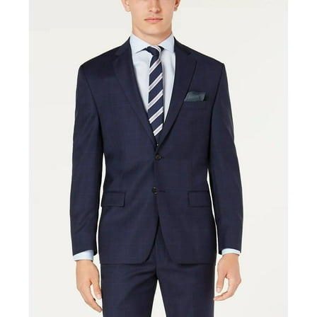Lauren Ralph Lauren Men's Classic-Fit Stretch Suit Jacket Blue B4HP $450 (Long,50)