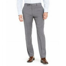 Lauren Ralph Lauren Men's Dress Pants Wool-Blend Classic-Fit Ultra Flex Grey 42 x 30