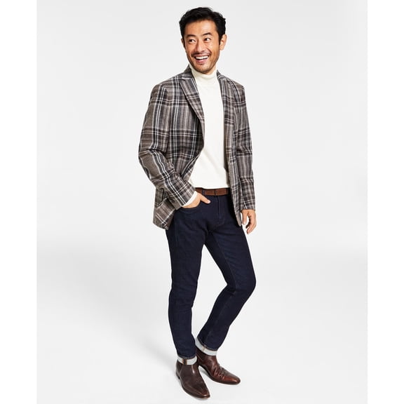 Lauren Ralph Lauren Men's Wool Classic-Fit Ultraflex Blazer Brown B4HP $375 (Short,Regular,42)