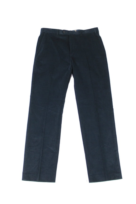 Lauren Ralph Lauren Mens Classic-Fit Cotton Corduroy Dress Pants 33W x 32L Navy