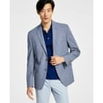 thumbnail image 1 of Lauren Ralph Lauren Mens Classic-Fit Mini Check Sport Coat 38 Short Grey/Blue, 1 of 4