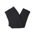 thumbnail image 1 of Lauren Ralph Lauren Mens Classic-Fit Wool Plaid Dress Pants 36W X 34L Charcoal, 1 of 2