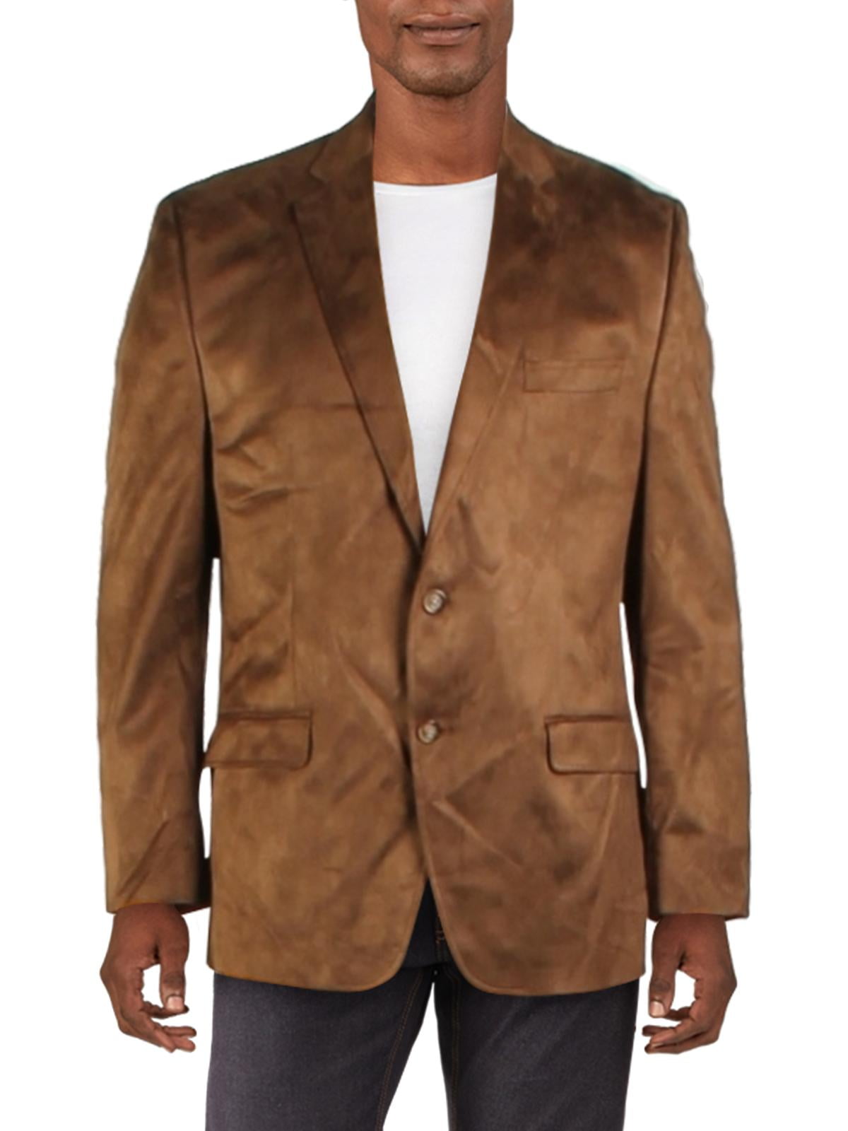 Lauren Ralph Lauren Mens Faux Suede Classic Fit Two Button Blazer Walmart