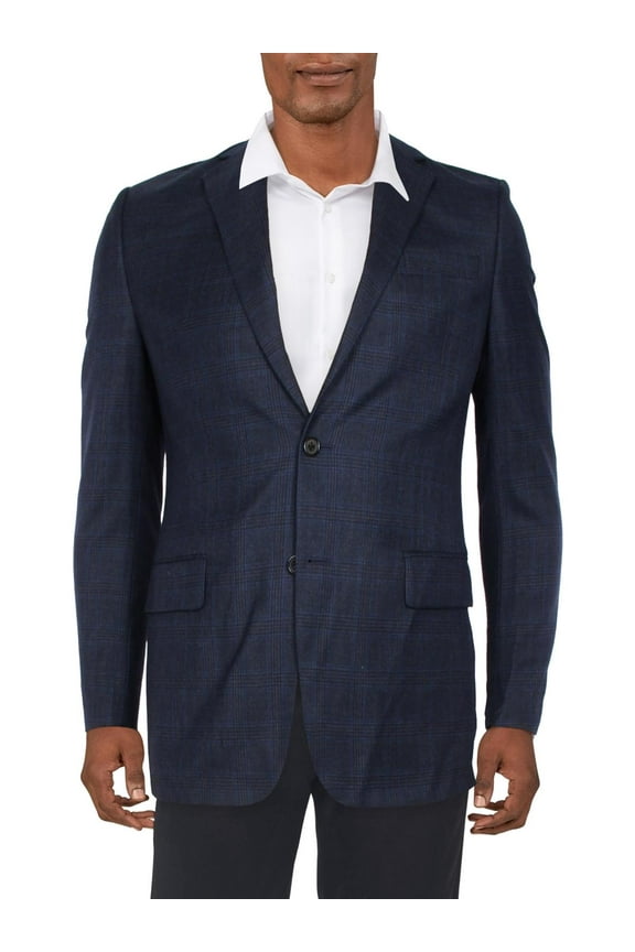 Mens Lancaster Wool Classic Fit Two-Button Blazer