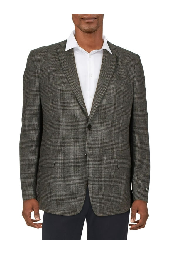 Mens Lane Wool Classic Fit Two-Button Blazer