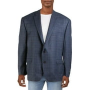 Lauren Ralph Lauren Mens Lexington Wool Blend Plaid Two-Button Blazer