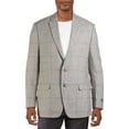 thumbnail image 1 of Lauren Ralph Lauren Mens Lexington Wool Blend Two-Button Blazer Gray 38R, 1 of 2