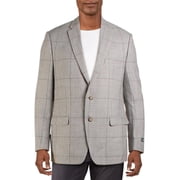Lauren Ralph Lauren Mens Lexington Wool Blend Two-Button Blazer Gray 38R