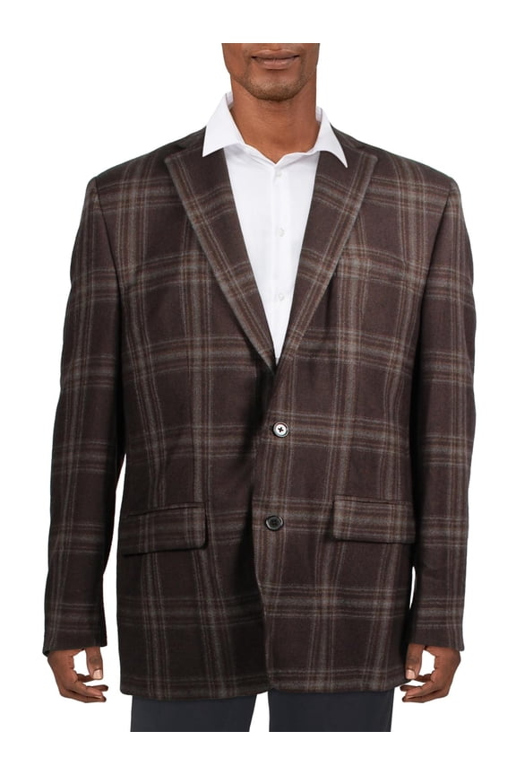 Mens Lexington Wool Classic Fit Two-Button Blazer