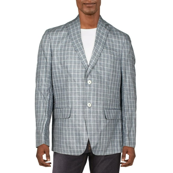 Lauren Ralph Lauren Mens Linen Plaid Sportcoat