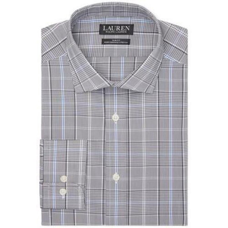 Lauren Ralph Lauren Mens Slim-fit Stretch Perform Blue Multi 16.5 3637 - Walmart.com Lauren Ralph Lauren Mens Slim-fit Stretch Perform Blue Multi 16.5 3637 - Walmart.com