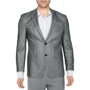 Lauren Ralph Lauren Mens Suit Separate Professional Two-Button Blazer Gray 36R