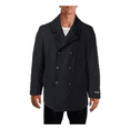 thumbnail image 1 of Ralph Lauren Men's Wool Blend Double Breasted Pea Coat Black Size 36, 1 of 2