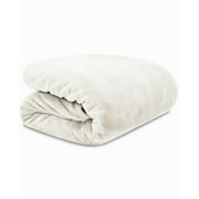 Lauren Ralph Lauren Micromink Plush 90" x 90" Full/Queen Blanket Hollywood Cream