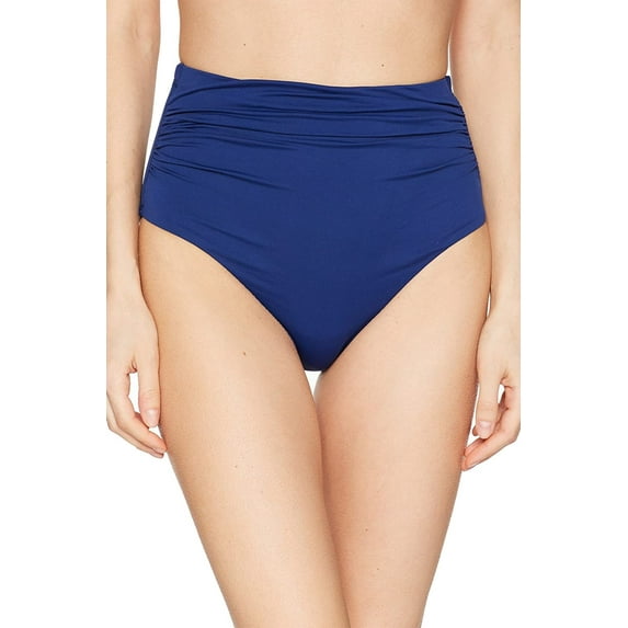 Lauren Ralph Lauren NAVY High-Waist Tummy-Control Bikini Swim Bottom, US 12