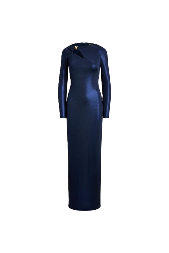 Navy Blue Burlington Matte Jersey Gown (Women's)