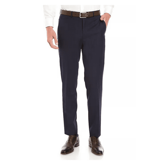 Lauren Ralph Lauren Navy Solid Dress Pants, 34X30