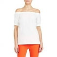 thumbnail image 1 of Lauren Ralph Lauren Petite Cotton Off-The-Shoulder Top White PM, 1 of 1