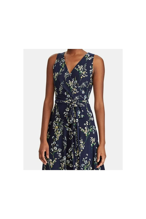 Lauren Ralph Lauren Petites Floral Jersey Dress, Multi, 8P