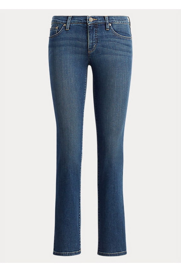 SANDY BLUE Slimming Classic Straight Jean, Size 12