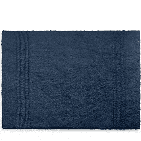 Ralph Lauren Navy Sanders Cotton Bath Rug, 17" X 24"