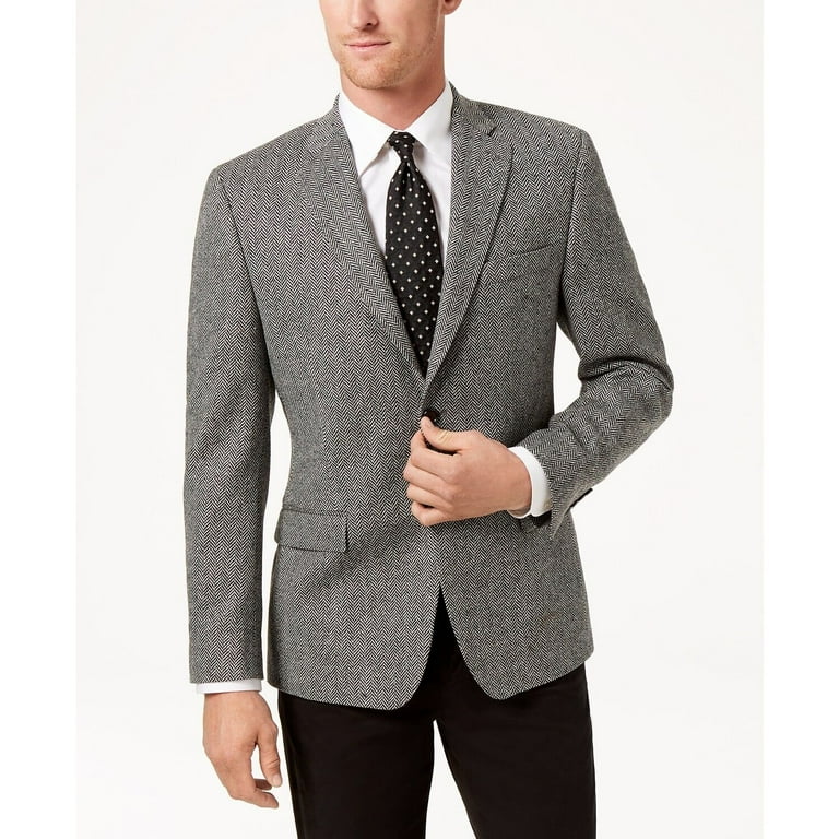 Lauren Ralph Lauren Slim-Fit Ultraflex Stretch Herringbone Wool