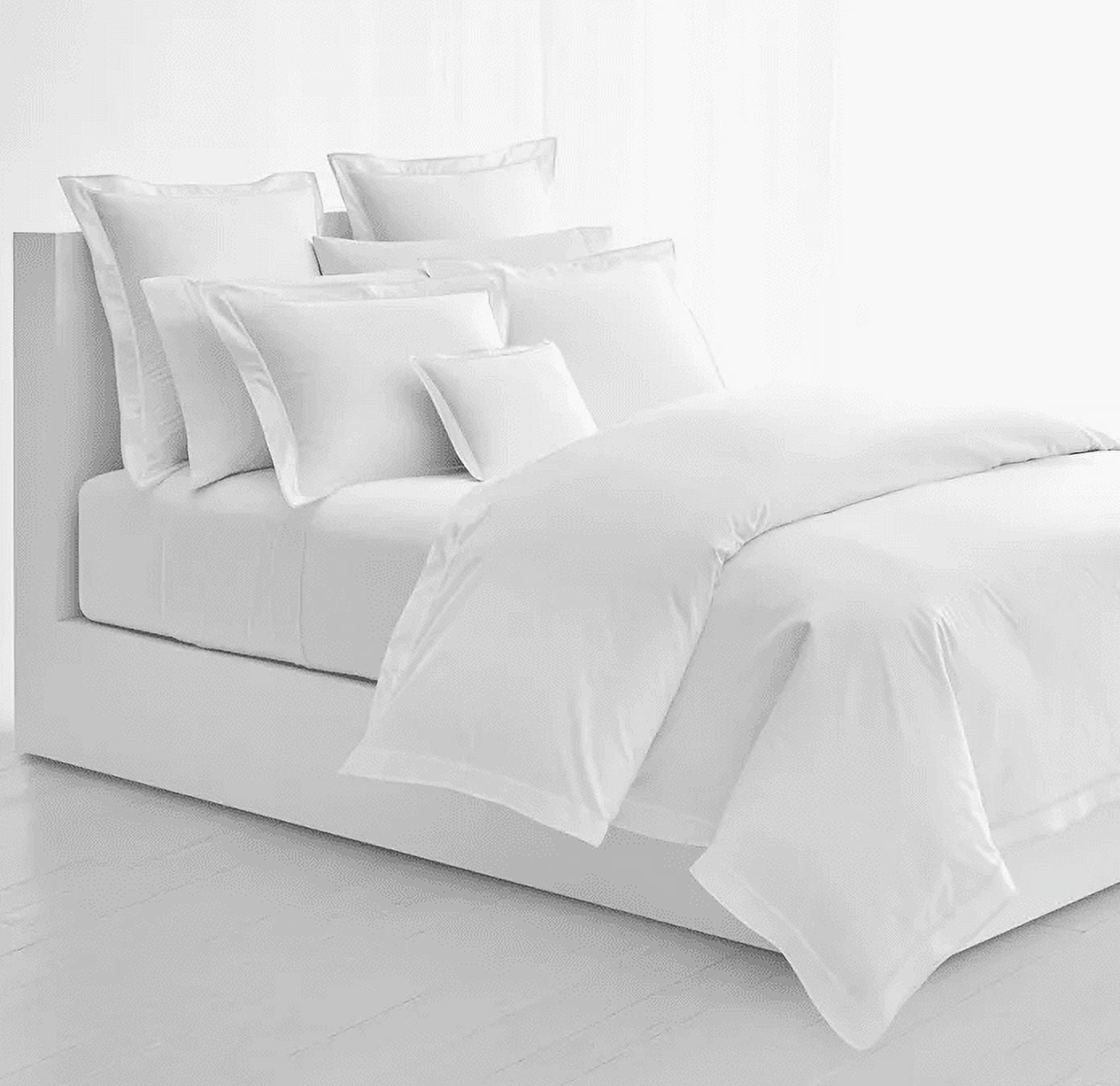 ラルフローレン　RALPH LAUREN ONE DUVET COVER Lauren Ralph Lauren Spencer Sateen Border Duvet Cover, White