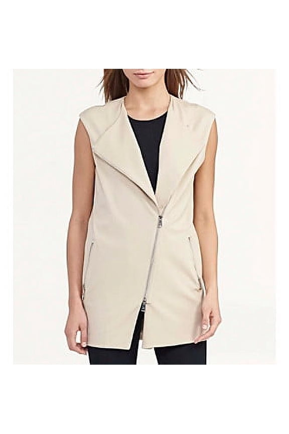 Stretch-Twill Moto Vest Pale Wheat 16